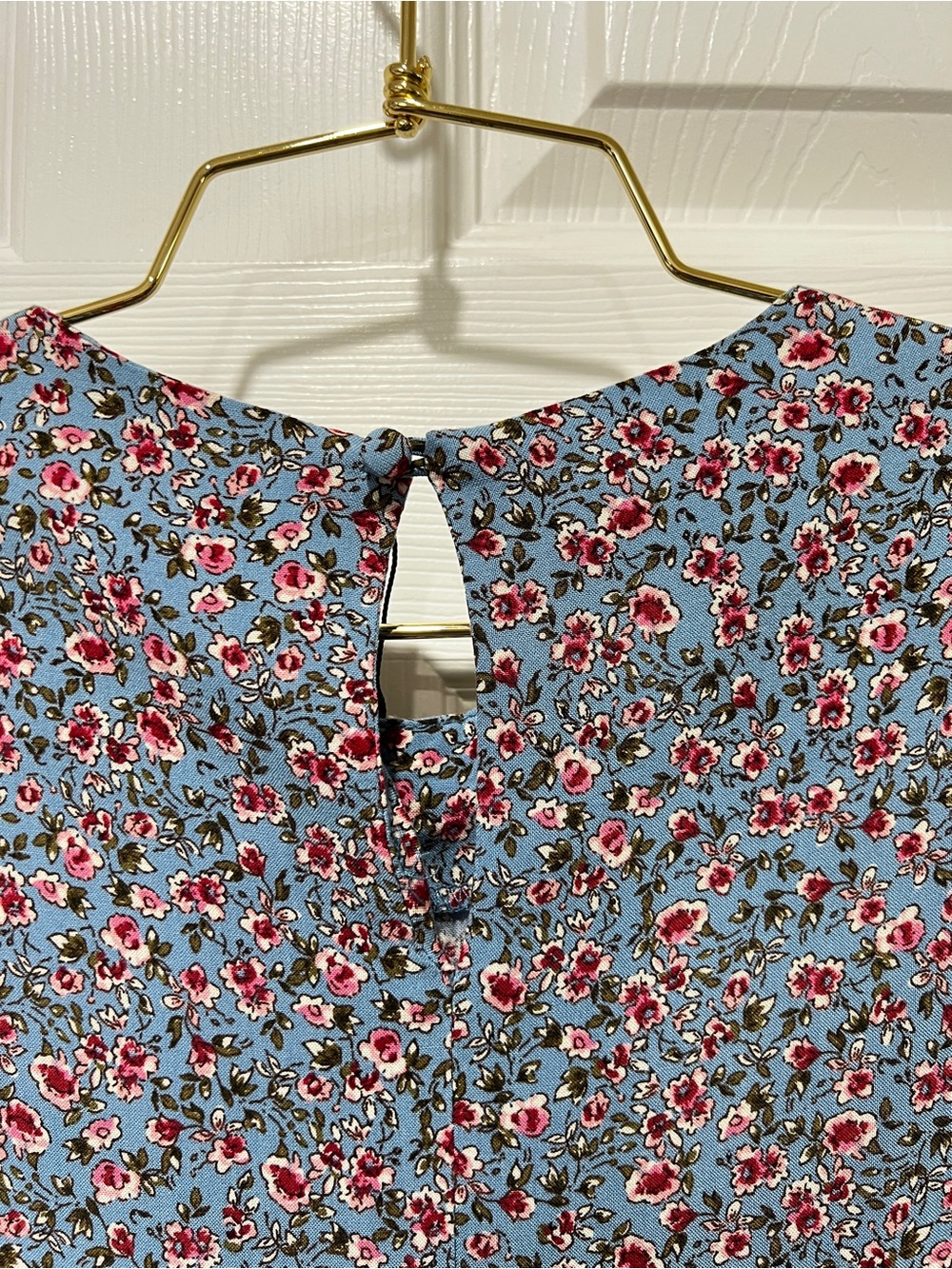Zara blue floral dress cottage-core Farmhouse size girls 11-12 - Picture 3 of 8